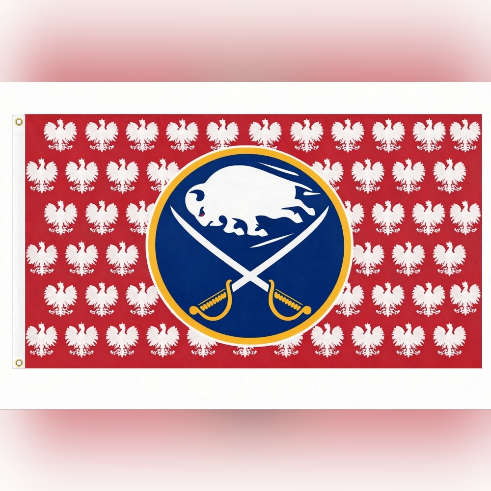 Buffalo Sabres Polish 3'x5' Flag Banner
